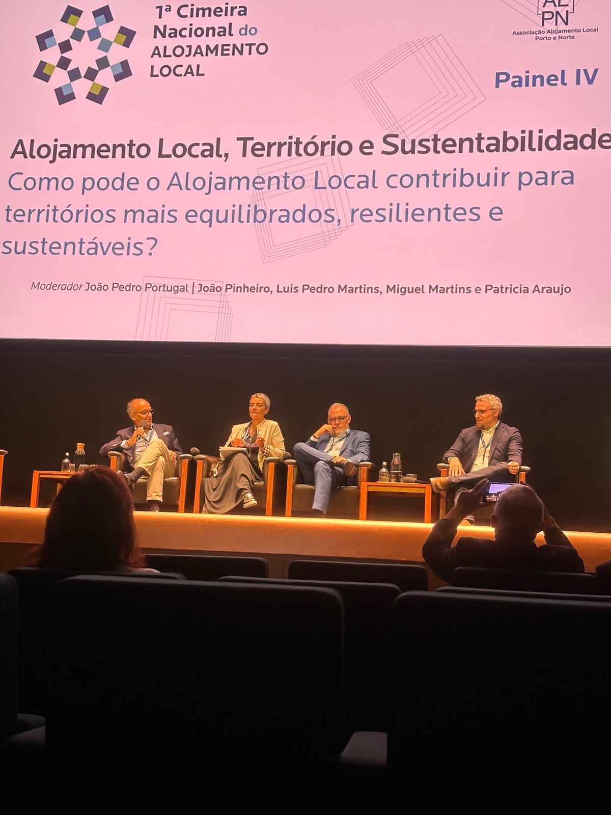 Panel IV, Short-Term Rentals, Territory and Sustainability, with Patrícia Araújo, at the first National Short-Term Rental Summit in Porto