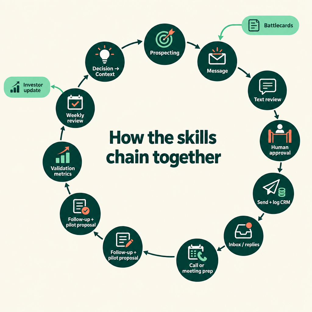 How the skills chain together