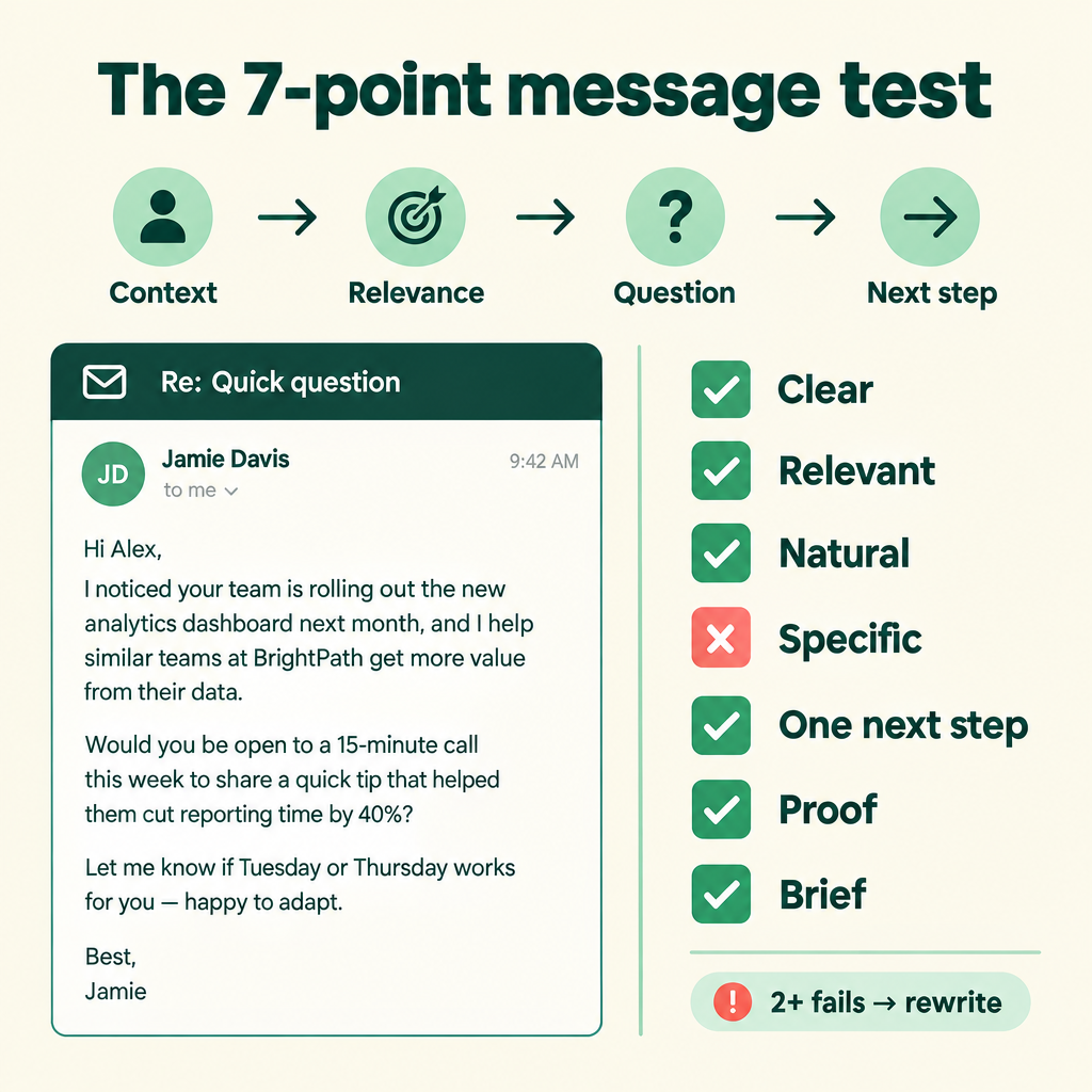 The 7-point message test