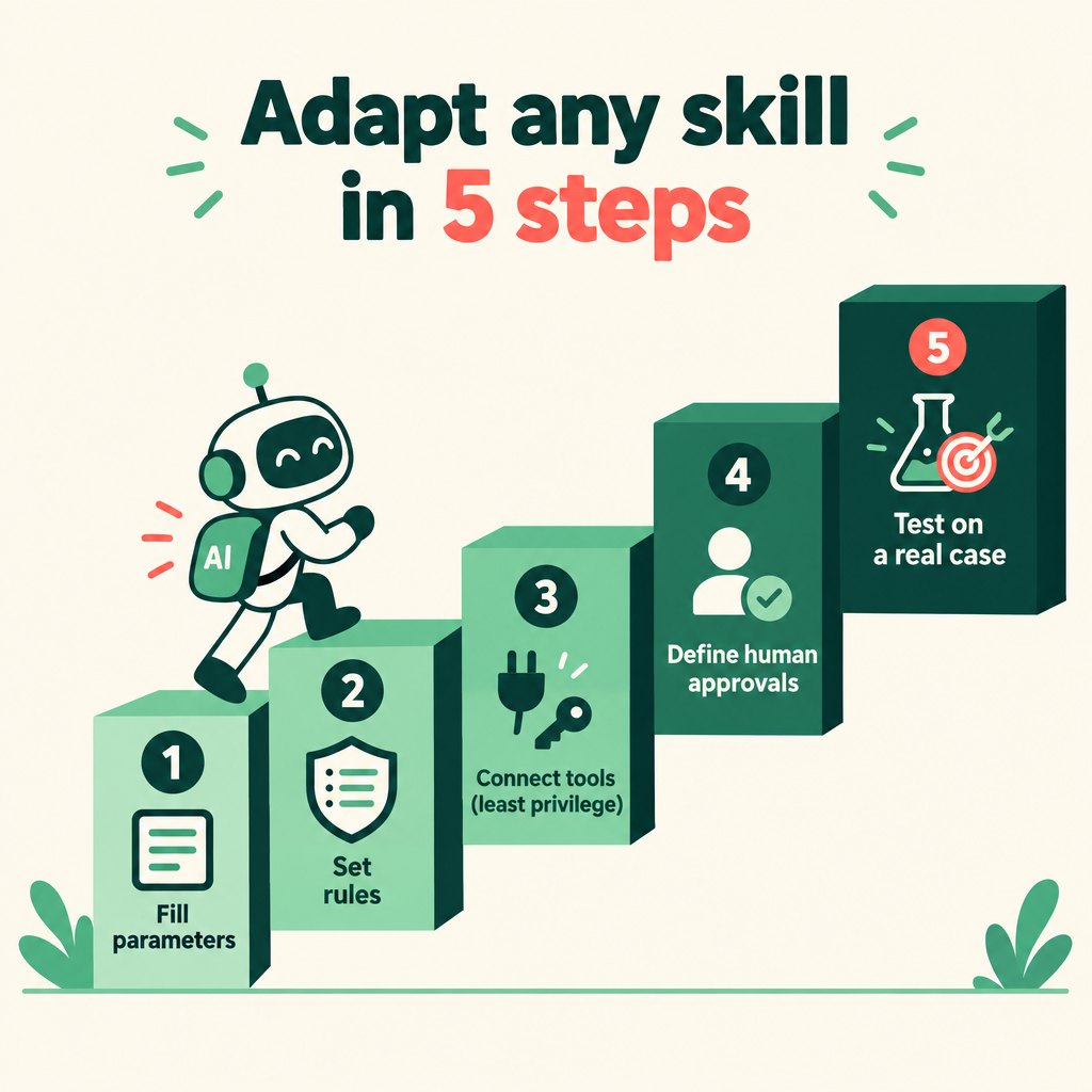 Adapt any skill in 5 steps